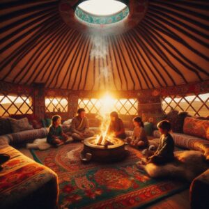 Menginap di yurt Mongolia