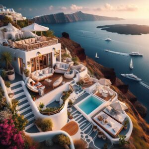 Cliffside villa Santorini