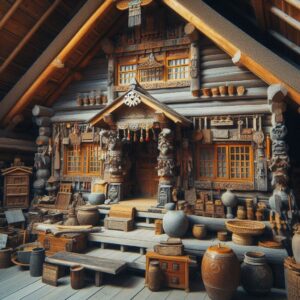 Rumah tradisional Ainu