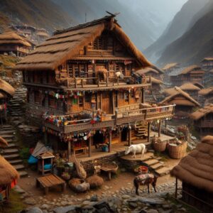  Rumah tradisional Sherpa