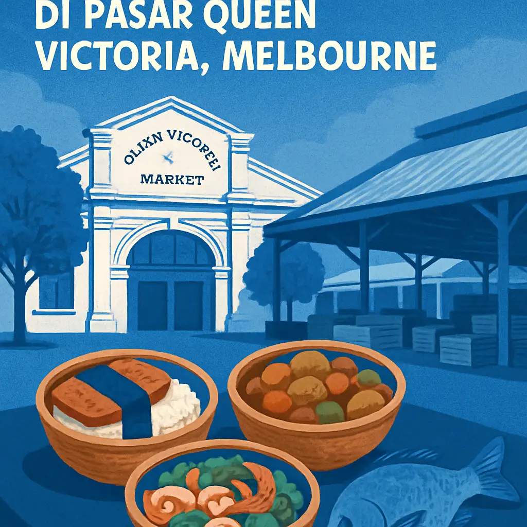 Mencicipi Kuliner Khas Oseania di Pasar Queen Victoria, Melbourne