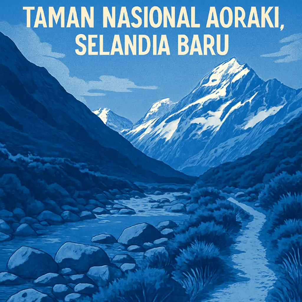 Menyusuri Pemandangan Eksotis di Taman Nasional Aoraki, Selandia Baru